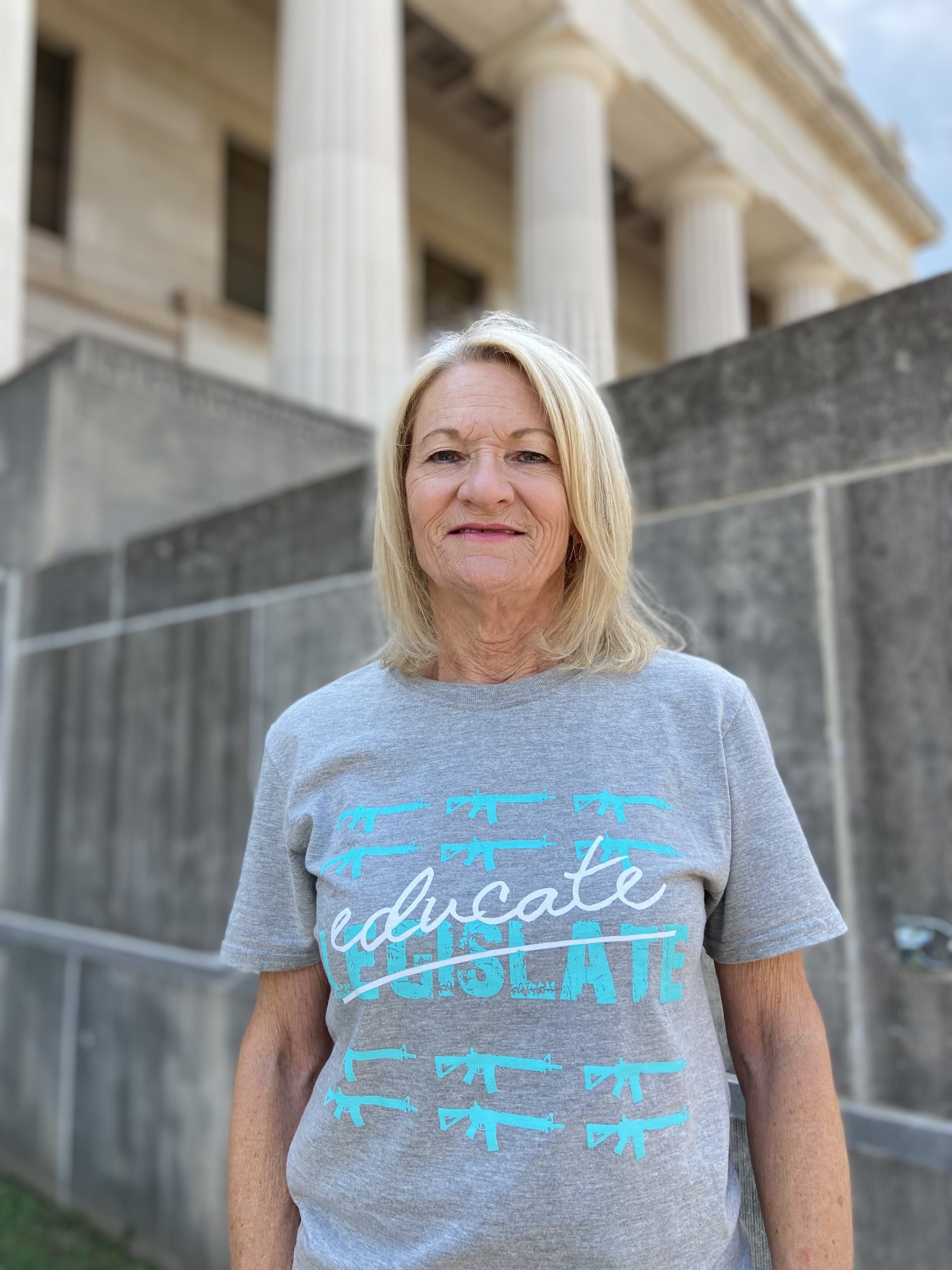 Gray Educate Not Legislate T-Shirt - Image 3